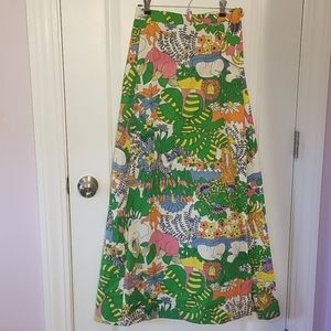 Fabulous 60's animal print long skirt